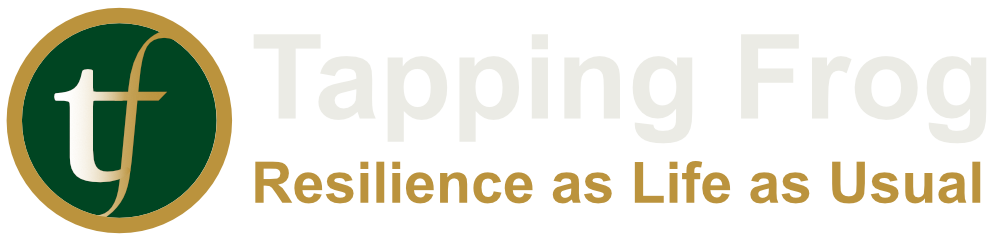 Tapping Frog logo with slogan